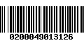 Código de Barras 0200049013126