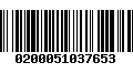 Código de Barras 0200051037653