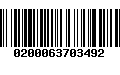 Código de Barras 0200063703492