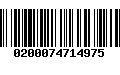 Código de Barras 0200074714975