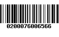 Código de Barras 0200076006566