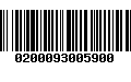 Código de Barras 0200093005900