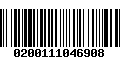 Código de Barras 0200111046908