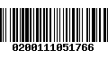 Código de Barras 0200111051766