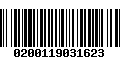 Código de Barras 0200119031623