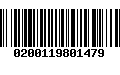 Código de Barras 0200119801479