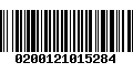 Código de Barras 0200121015284