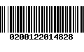 Código de Barras 0200122014828