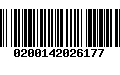 Código de Barras 0200142026177