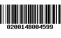 Código de Barras 0200148004599