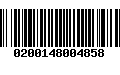 Código de Barras 0200148004858