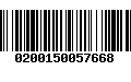 Código de Barras 0200150057668