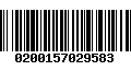 Código de Barras 0200157029583