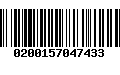 Código de Barras 0200157047433