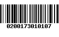 Código de Barras 0200173010107