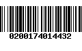 Código de Barras 0200174014432