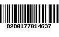 Código de Barras 0200177014637