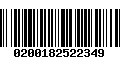 Código de Barras 0200182522349