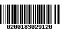 Código de Barras 0200183029120