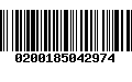 Código de Barras 0200185042974