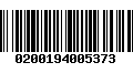 Código de Barras 0200194005373