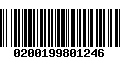 Código de Barras 0200199801246