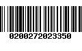 Código de Barras 0200272023350