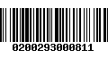 Código de Barras 0200293000811