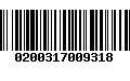 Código de Barras 0200317009318