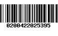 Código de Barras 0200422025395