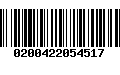 Código de Barras 0200422054517