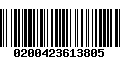 Código de Barras 0200423613805