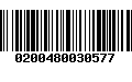 Código de Barras 0200480030577