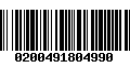 Código de Barras 0200491804990