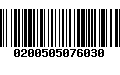 Código de Barras 0200505076030