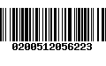 Código de Barras 0200512056223