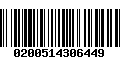 Código de Barras 0200514306449