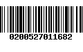 Código de Barras 0200527011682