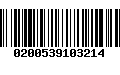 Código de Barras 0200539103214