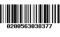 Código de Barras 0200563038377