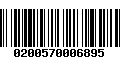 Código de Barras 0200570006895