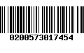 Código de Barras 0200573017454