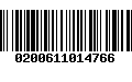 Código de Barras 0200611014766