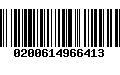 Código de Barras 0200614966413