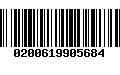 Código de Barras 0200619905684