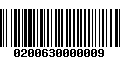 Código de Barras 0200630000009