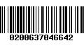 Código de Barras 0200637046642