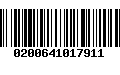 Código de Barras 0200641017911