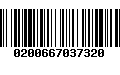 Código de Barras 0200667037320