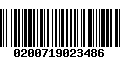 Código de Barras 0200719023486